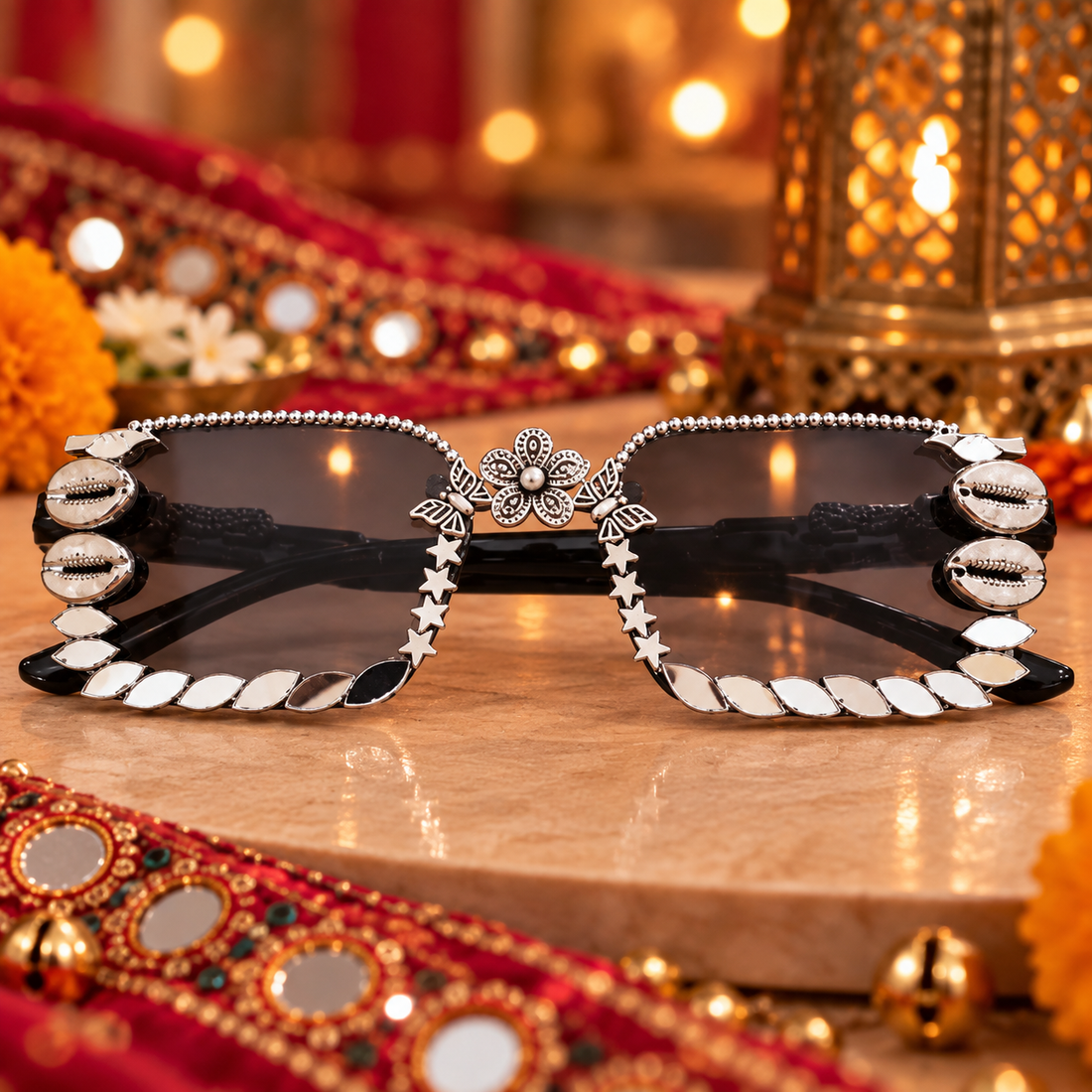 Silver Bloom Luxe Shades by Suryatra