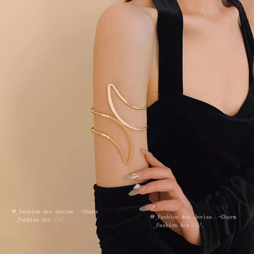 Luxe Wave Arm Cuff by Suryatra