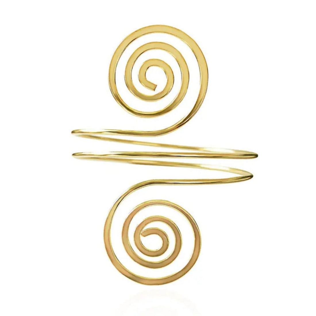 Spiral Gold Armlets by Suryatra