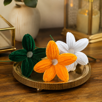 Independence Day Handmade Flower Set by Suryatra