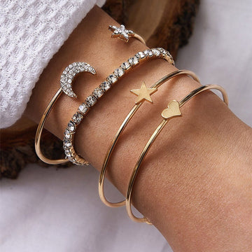 Celestial Charm Bracelet Set by Suryatra