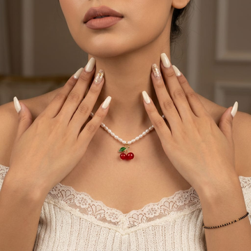 Cherry Noor Pearl Necklace by Suryatra
