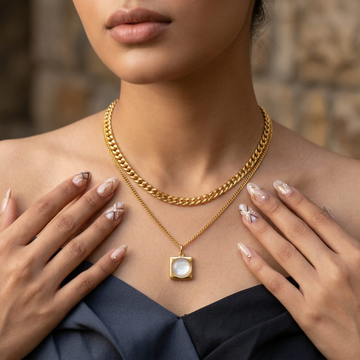 Celeste Dual Layer Necklace by Suryatra