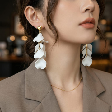 Amora Petal Drop Earrings by Suryatra