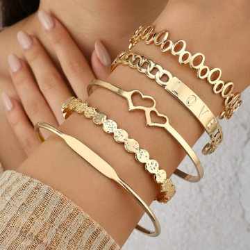 Amora Luxe Stacked Bracelet Set by Suryatra