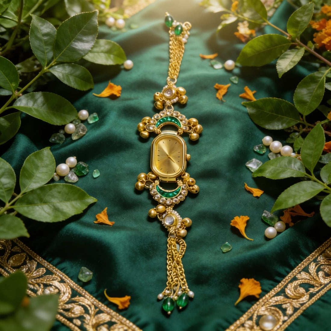 Emerald Heritage Chain Watch By Suryatra
