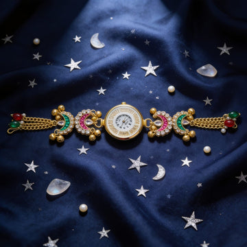 Celestial Kundan Chain Watch By Suryatra