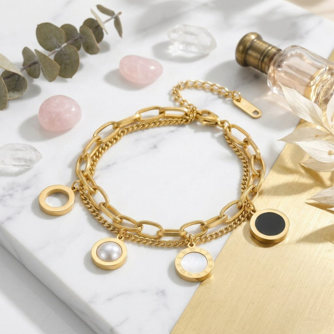 Aura Charm Link Bracelet by Suryatra