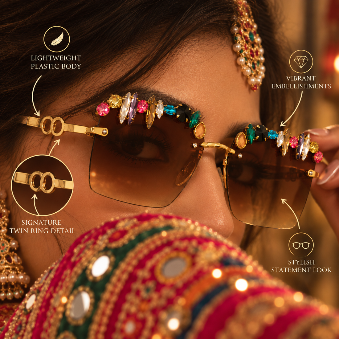 Golden Jewel Luxe Shades by Suryatra