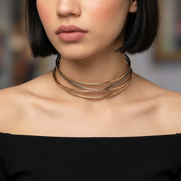 Orbit Luxe Multi-Layer Choker by Suryatra