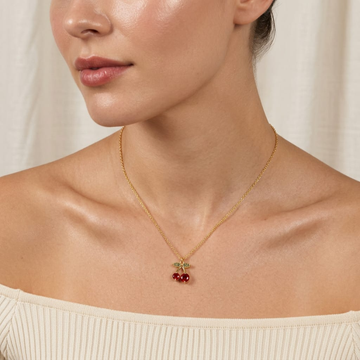 Cherry Charm Necklace by Suryatra