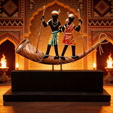 Sringa Yaan Horn Boat Travellers Iron Craft By Suryatra