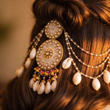 Moti Mahal Passa Pearl Palace Hair Piece By Suryatra
