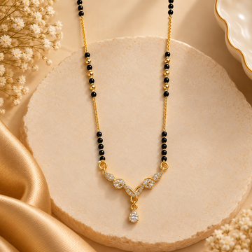 Sharvi Teardrop Mangalsutra by Suryatra