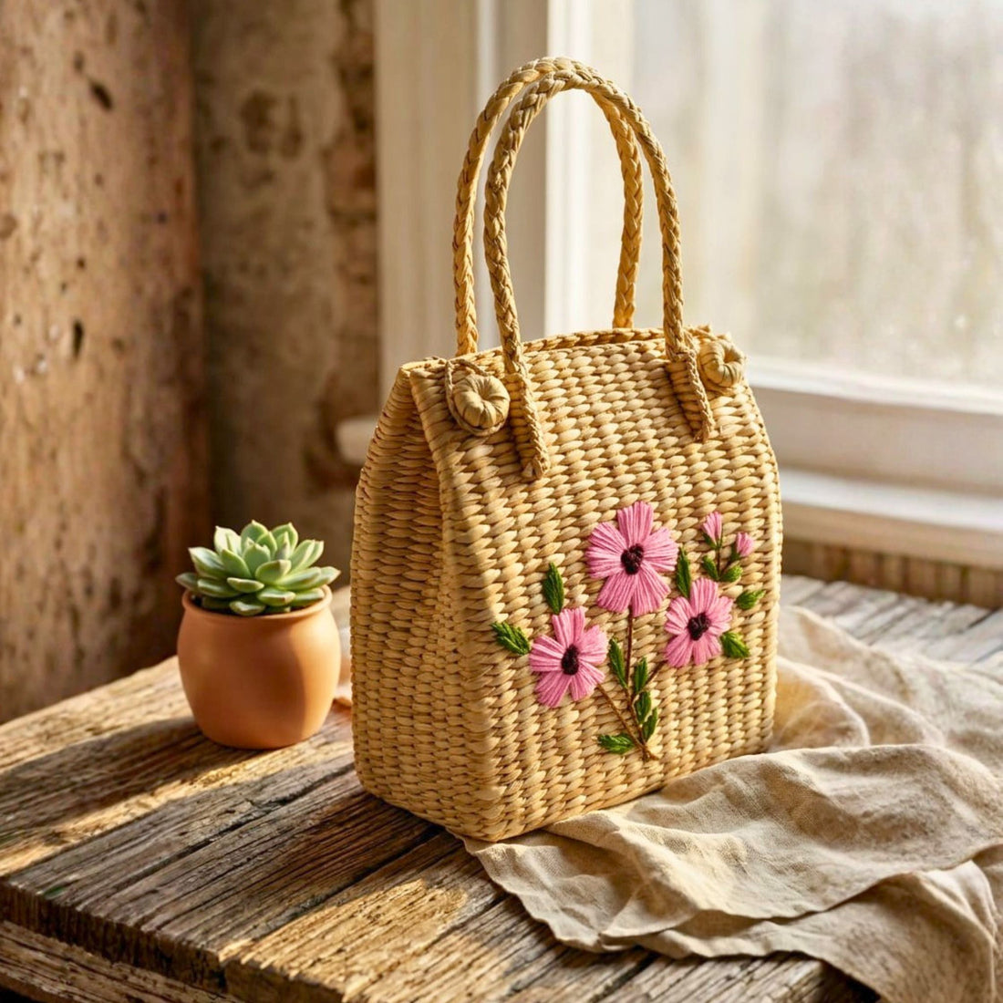 Blossom Crest Tote by Suryatra
