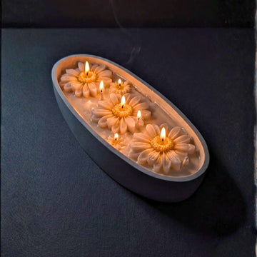 Delicate Daisy Garden Luminous Candle by Suryatra