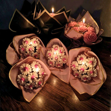 Daisy Glow Bouquet Candle by Suryatra