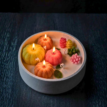 Citrus Bloom Artisan Candle Bowl by Suryatra