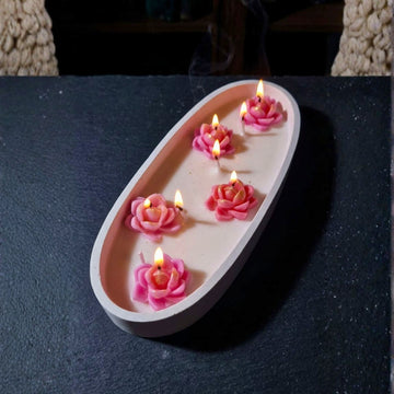 Lotus Serenity Candle Tray by Suryatra