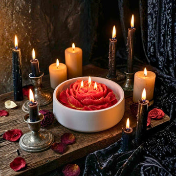 Royal Rose Glow Candle Bowl by Suryatra