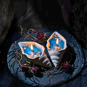 Ocean Whisper Seashell Candle by Suryatra