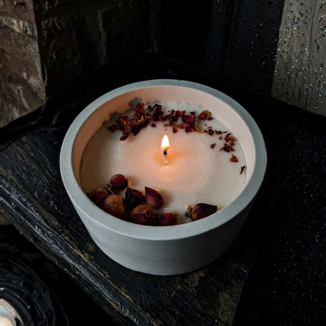 Rose Serenity Bowl Candle by Suryatra