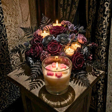 Blush Hearts Glow Candle by Suryatra