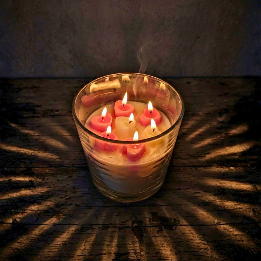 Blush Hearts Glow Candle by Suryatra