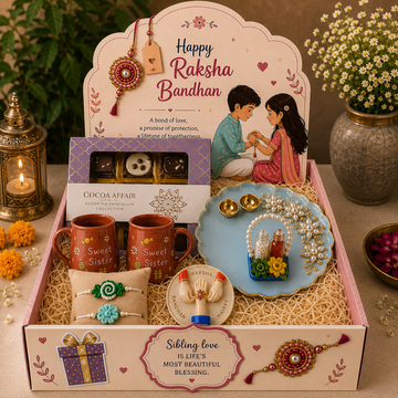 Raksha Bandhan Gift Hamper with Chocolates by Suryatra