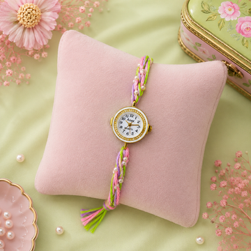 Pastel Bloom Rakhi Watch by Suryatra