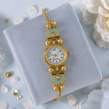 Azure Lotus Charm Watch by Suryatra