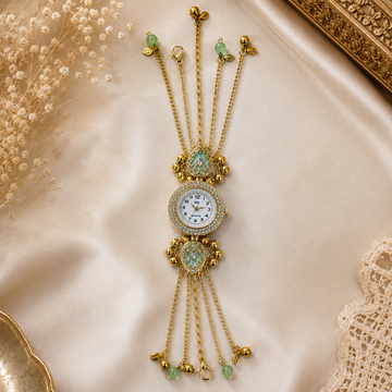 Mint Blossom Charm Watch by Suryatra