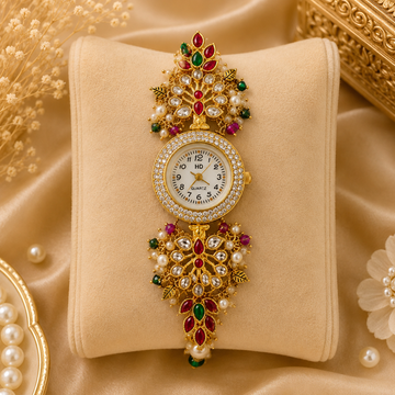 Royal Peacock Charm Watch by Suryatra