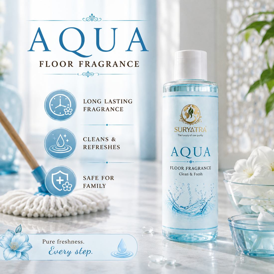 Aqua Floor Fragrance by Suryatra