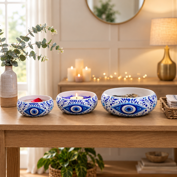 Blue Eye Harmony Bowl Set by Suryatra