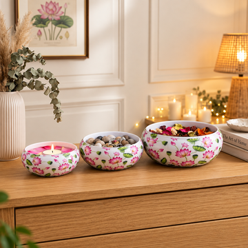 Lotus Bloom Bowl Set by Suryatra