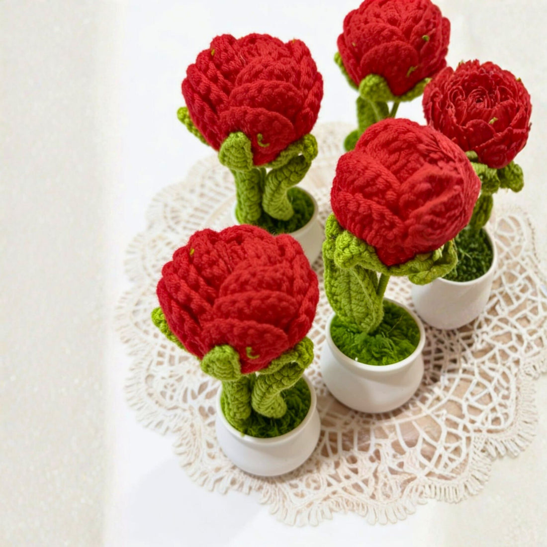 Crimson Rose Pots by Suryatra