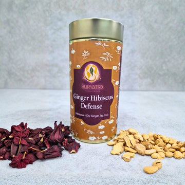 Ginger Hibiscus Defense Organic Tea by Suryatra