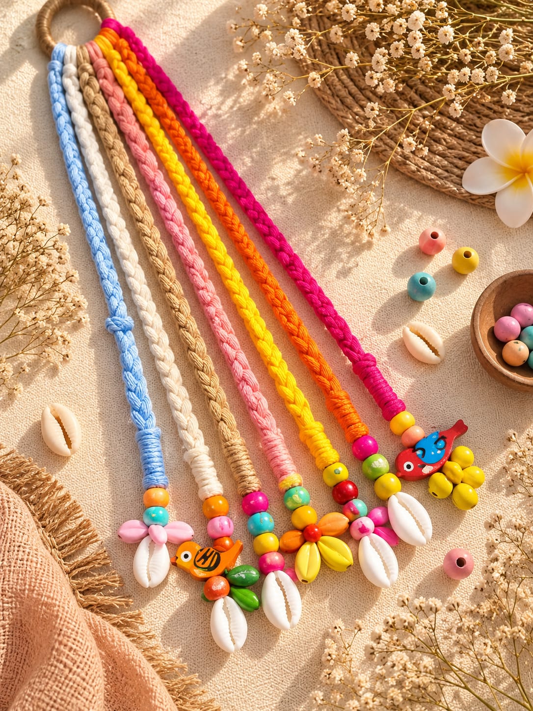 Boho Rainbow Hair Braid by Suryatra