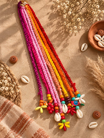 Rainbow Boho Hair Braid