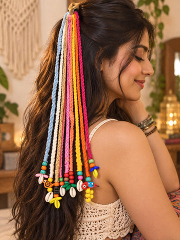 Boho Rainbow Hair Braid by Suryatra