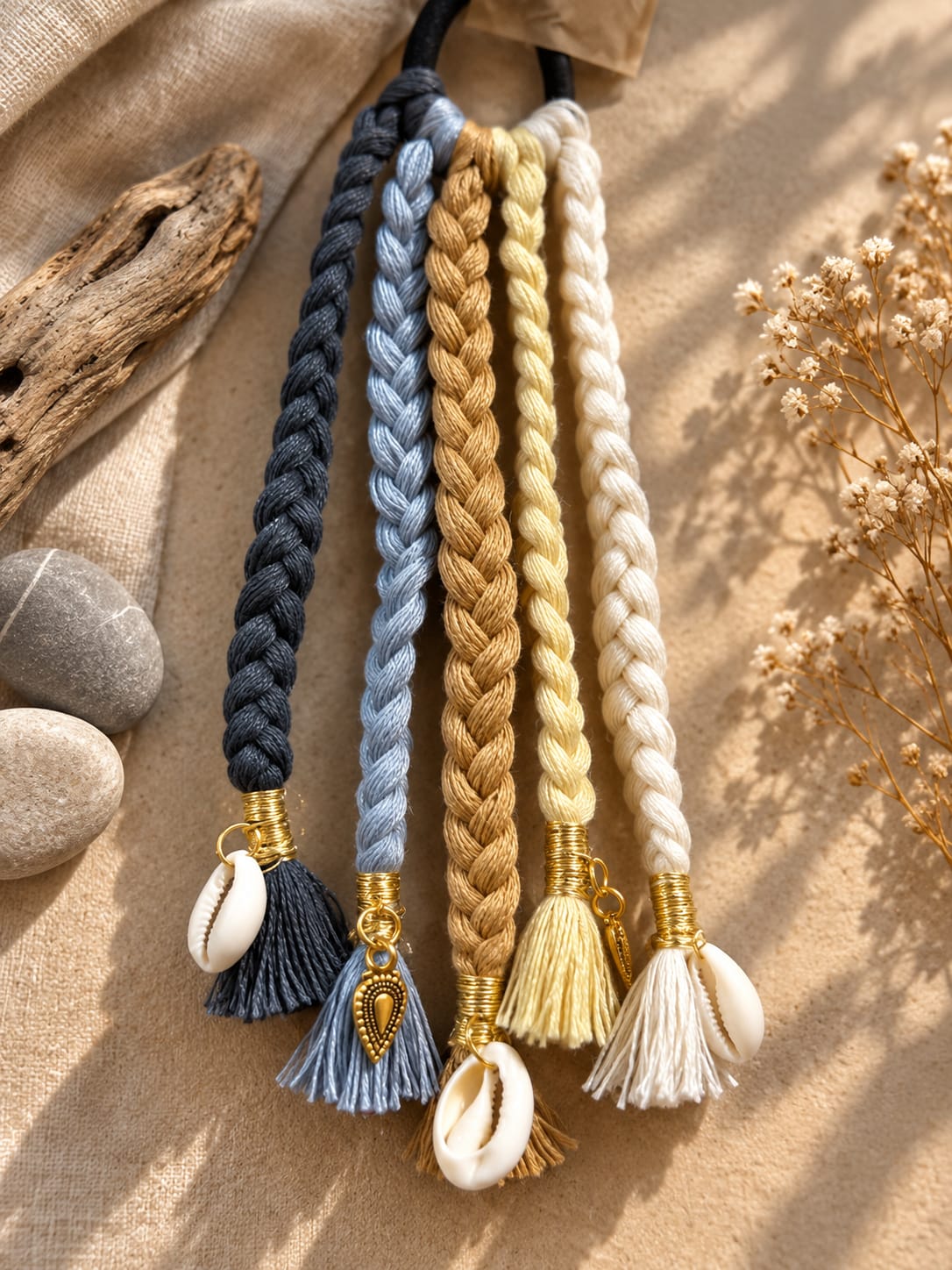 Boho Braided Hair Tassel by Suryatra