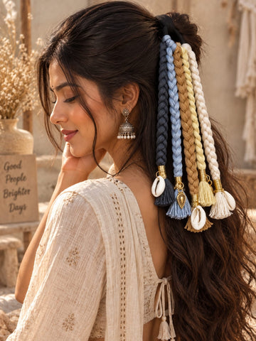 Boho Braided Hair Tassel by Suryatra