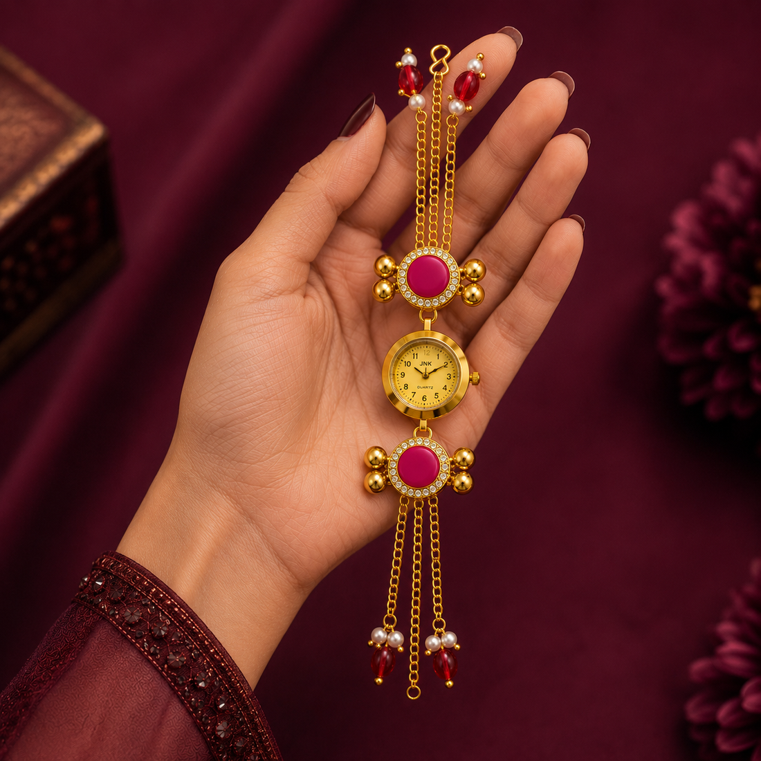 Magenta Muse Watch By Suryatra