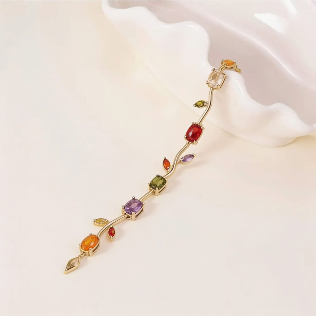 Prism Vine Multi-Gemstone Bracelet by Suryatra