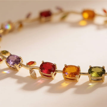 Prism Vine Multi-Gemstone Bracelet by Suryatra