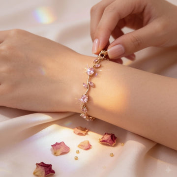 Rose Blush Vine Bracelet by Suryatra