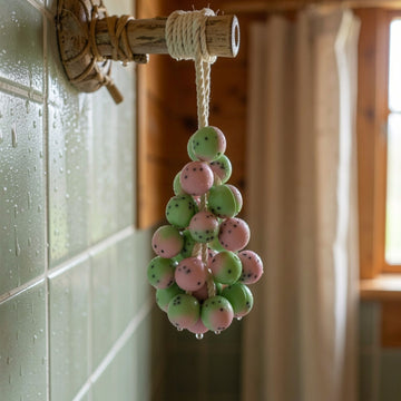 Artisanal Dragon Fruit Bunch Hanging Soap by Suryatra
