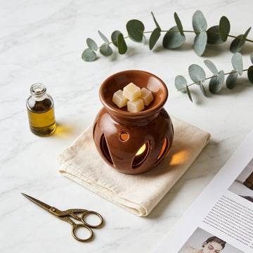 Coffee Brown Colour Ceramic Diffuser by Suryatra