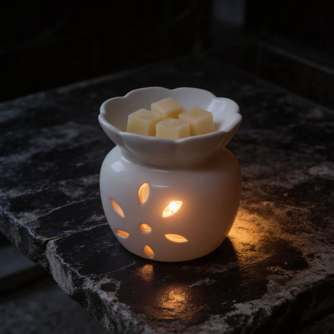 Ivory White Colour Ceramic Diffuser by Suryatra